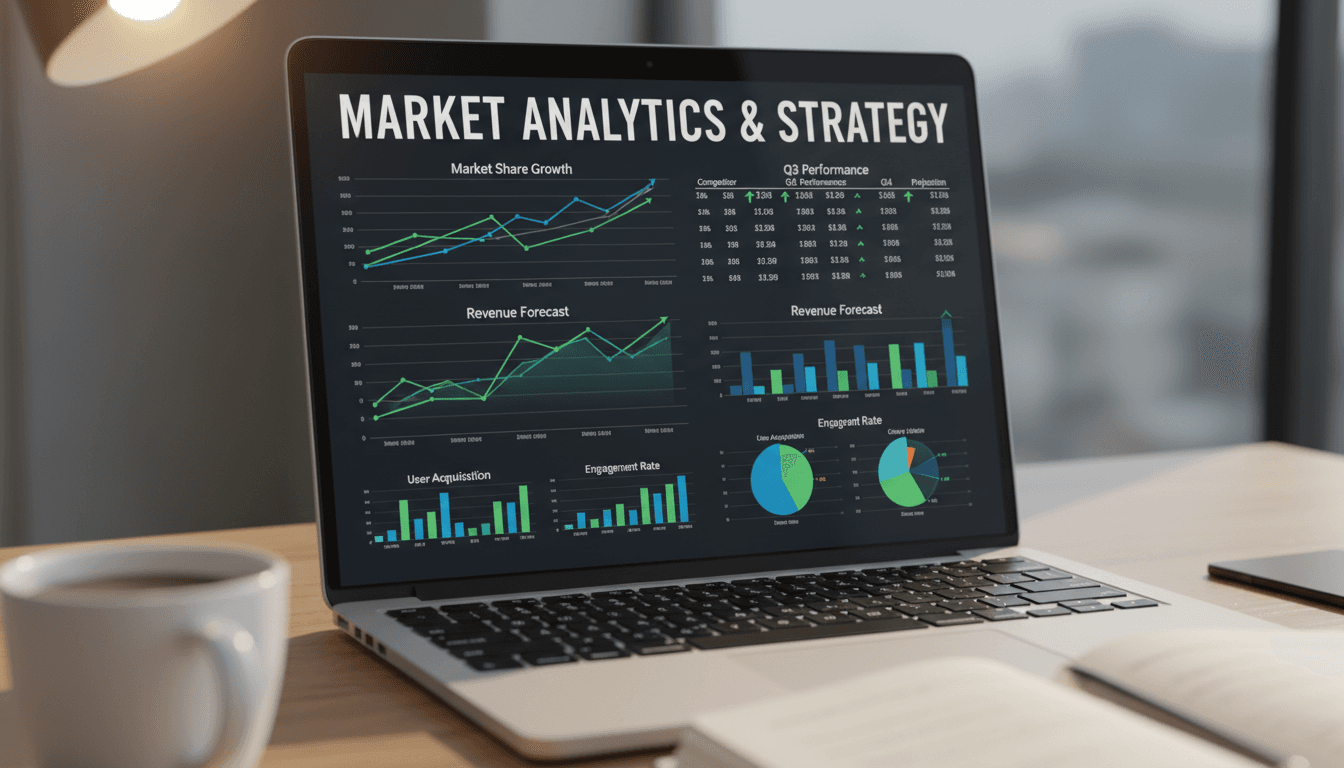Competitor analysis dashboard with AI-generated insights