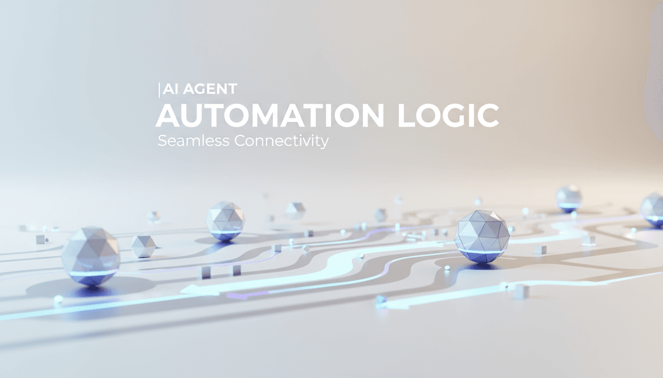 Abstract AI workflow automation network visualization